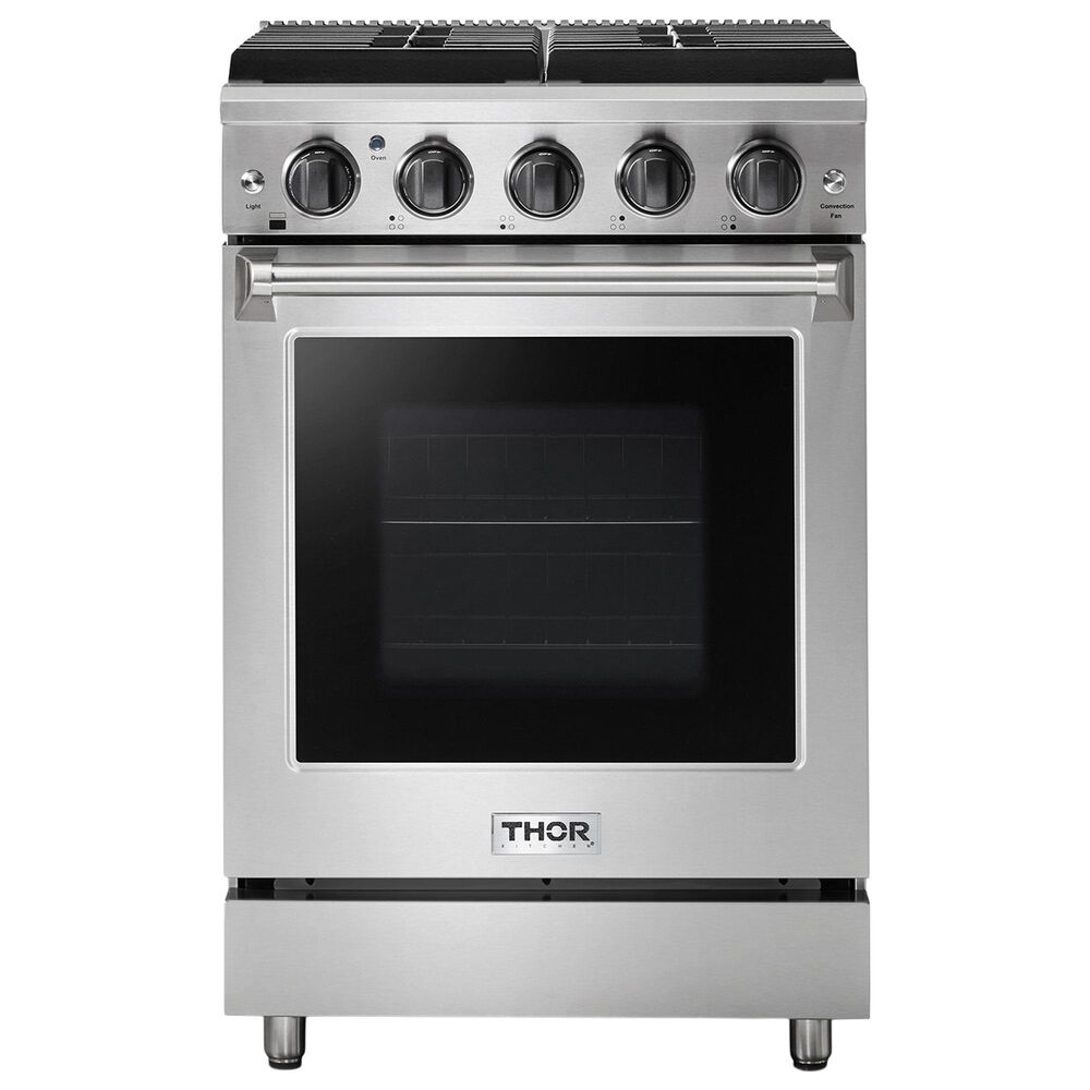 Thor Kitchen 24" Professional Freestanding Liquid Propane Gas Range in Stainless Steel, , large