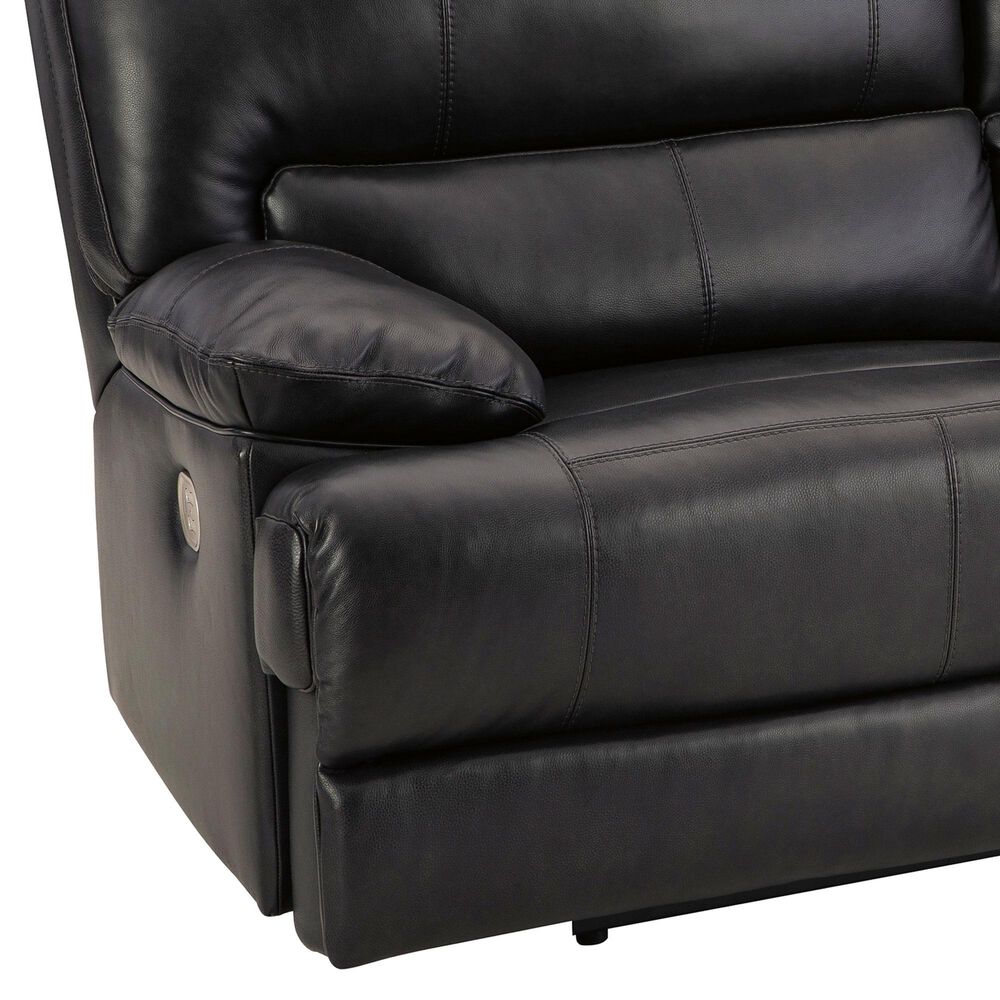 Ashley Mountainous Power Reclining Sofa with Adjustable Headrest in Eclipse, , large