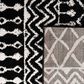 Safavieh Tulum TUL270 4" x 6" Black and Ivory Area Rug, , large