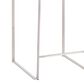 Lumisource Fuji Stackable Counter Stool with Grey Faux Leather Cushion in Brushed Stainless Steel (Set of 2), , large