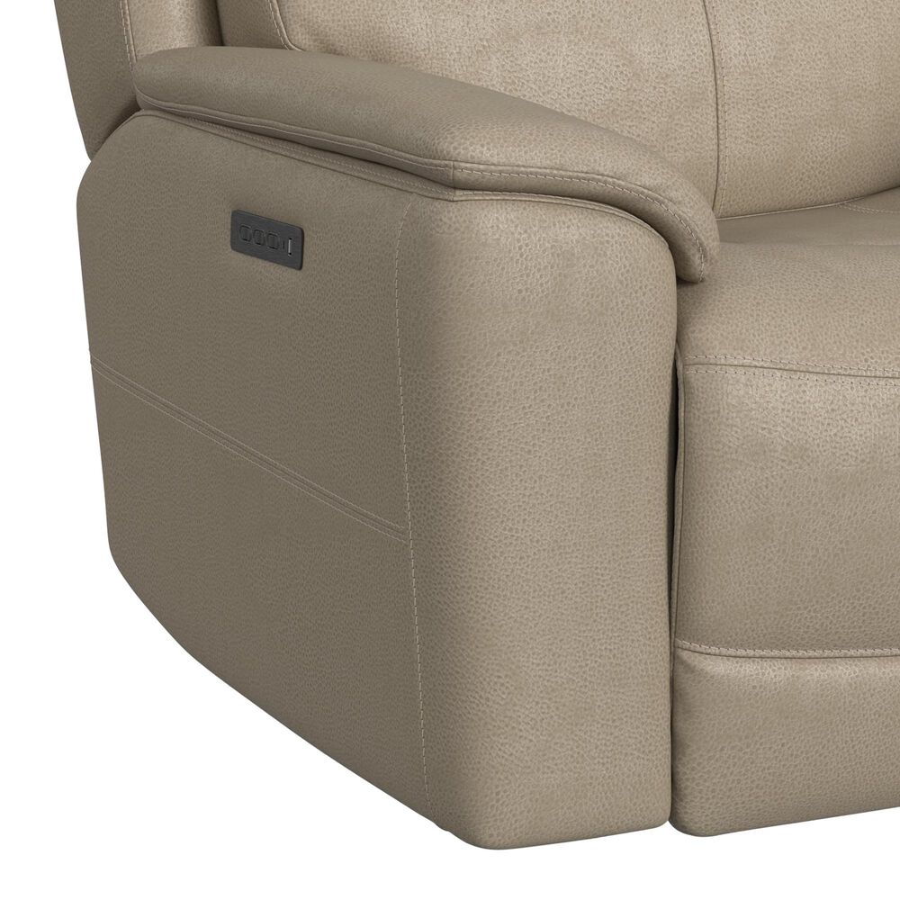 Flexsteel Crew Power Recliner with Power Headrest and Lumbar in Pebble, , large