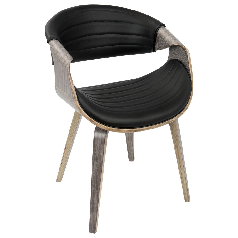 Lumisource Curvo Dining Chair in Black/Grey, , large