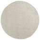L&R Resources Criss Cross Beige and Ivory 8" Round Area Rug, , large