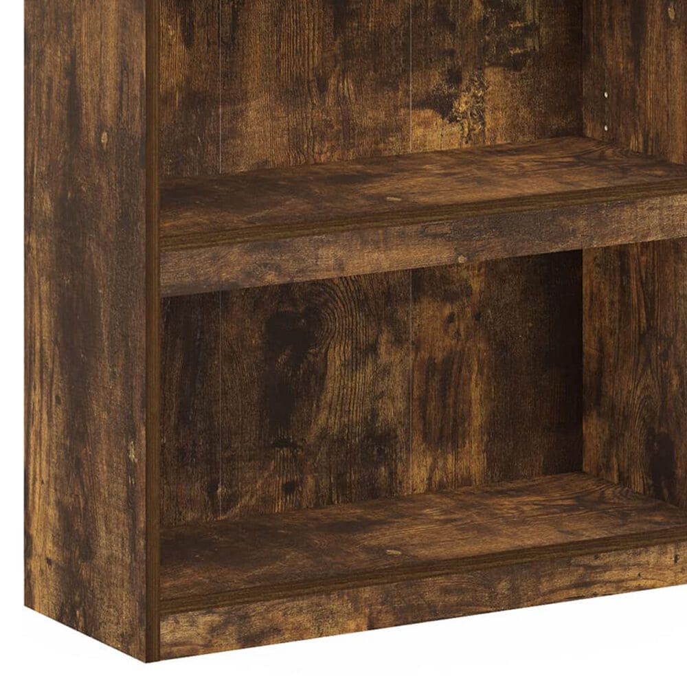 HOMLUX Enhanced Home 3-Tier Adjustable Shelf Bookcase in Amber Pine, , large