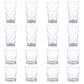 Gibson Home 16-Piece Lattice Glassware Set in Clear, , large
