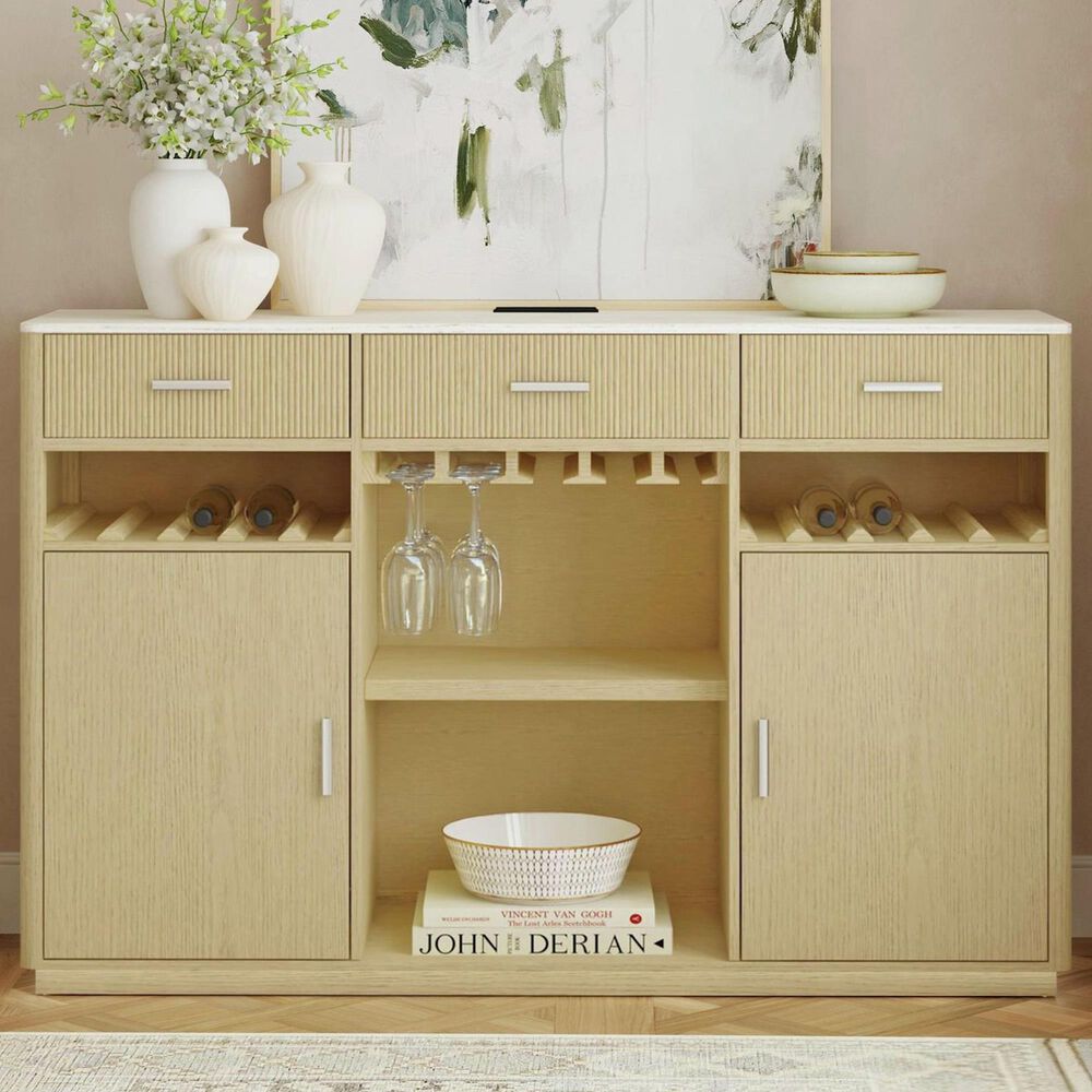 Mayberry Hill Cambrie Back Bar in Off-White and Natural, , large