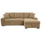 Coaster Pastrana Stationary Right Arm Facing Chaise Sleeper Sectional Sofa in Camel, , large