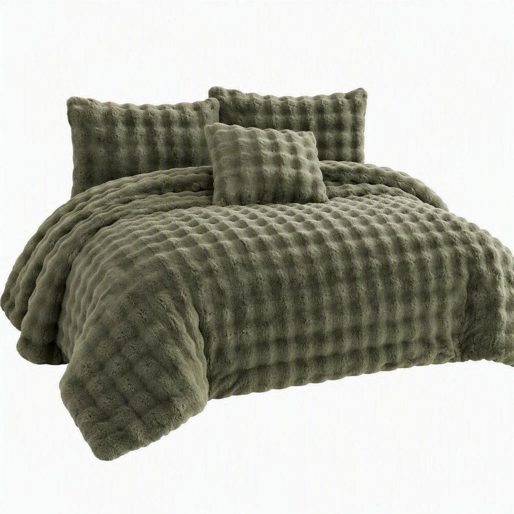 Hallmart Collectibles Bubble 4-Piece Queen Comforter Set in Green, , large