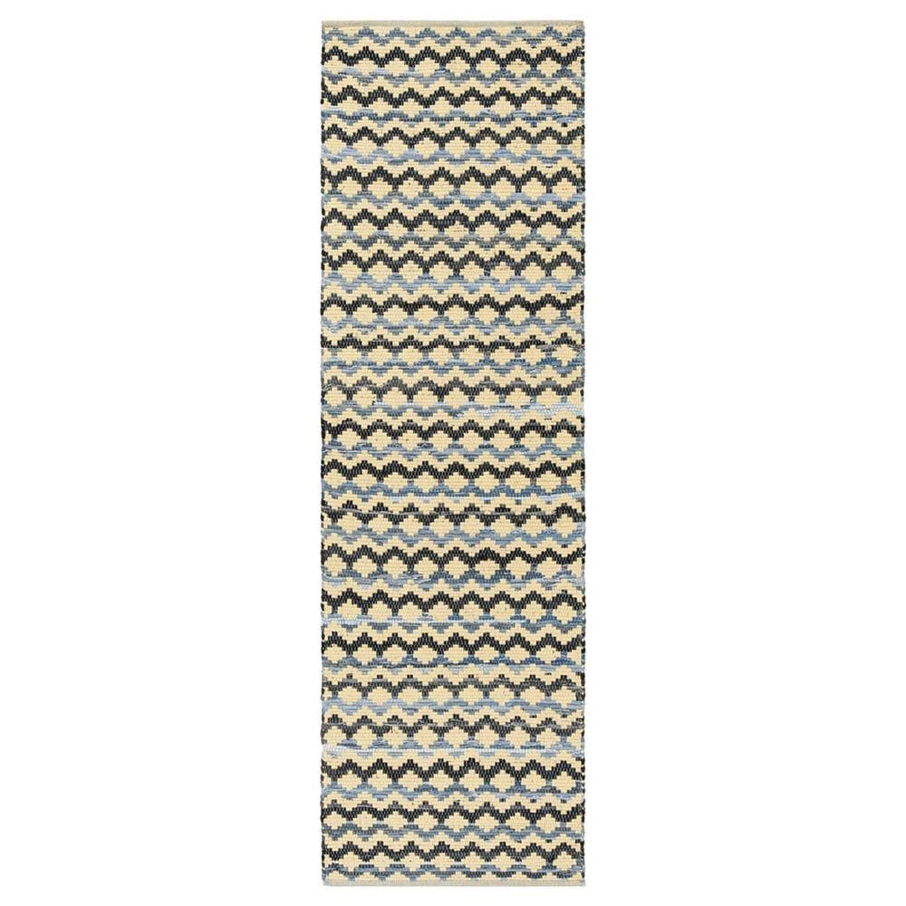 Safavieh Montauk 2"3" x 6" Gold, Blue and Black Runner, , large
