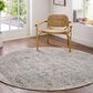 Surya Brunswick Light Gray, Medium Brown, Cream, Mustard, Charcoal and Light Brown 5"3" Round Area Rug, , large
