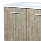 Lexora Home Lancy 30" Single Bathroom Vanity in Rustic Acacia with 2 cm White Cultured Marble Top and Rectangular Sink, , large