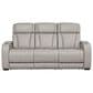 Ashley Boyington 2-Piece Leather Power Reclining Living Room Set in Gray, , large