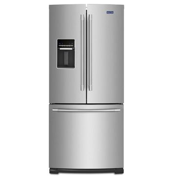 Maytag 20 Cu. Ft. 30-Inch Wide French Door Refrigerator with Exterior Water Dispenser, , large