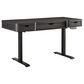 Riva Ridge Sloane Sit with Stand Desk in Mink and Black, , large