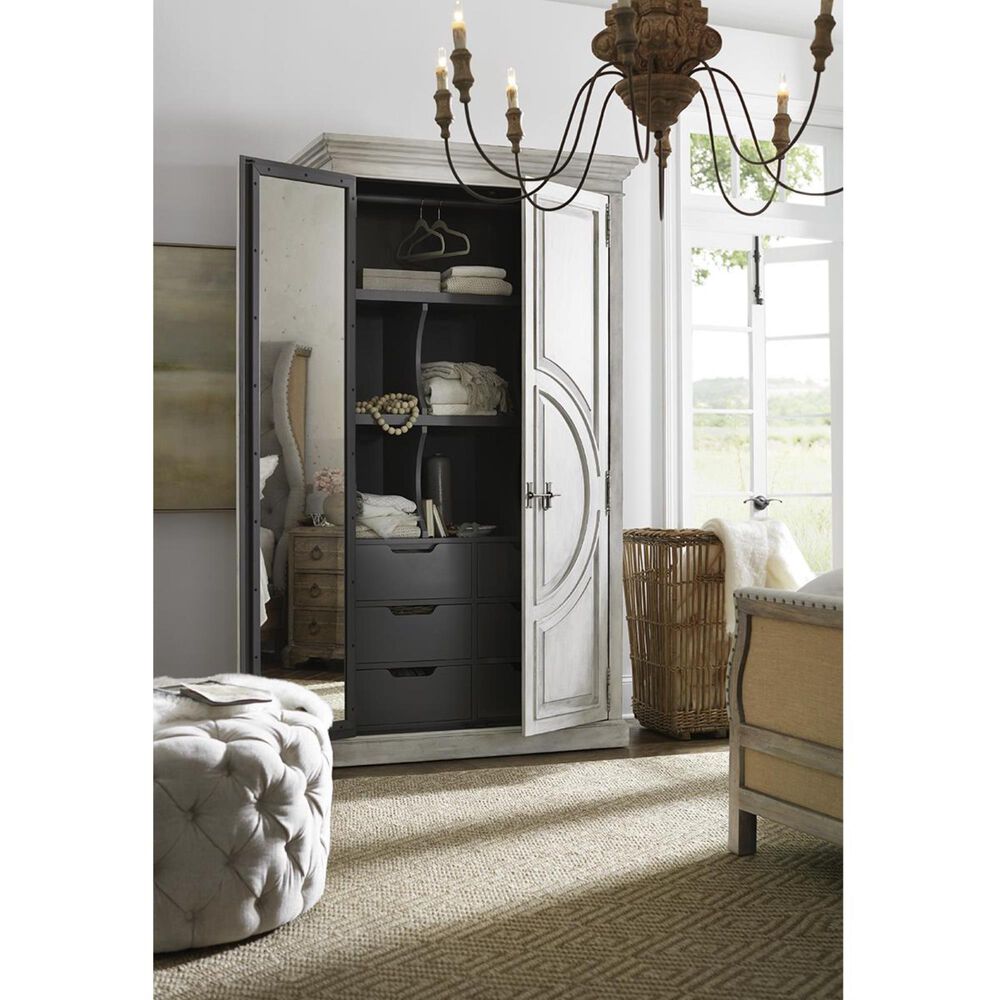 Hooker Furniture Boheme Bilzen Wardrobe in Whitewash, , large