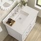 James Martin Vanities Lorelai 36" Single Vanity in Bright White with 3 cm Lime Delight Quartz Top, , large