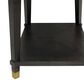 Slatehouse Carrington End Table in Dark Brown and Antique Gold, , large