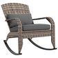 Hearth and Haven Outdoor Adirondack Rocking Chair in Gray, , large