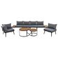 HOMLUX 6-Piece Outdoor Sectional Set in Gray, , large
