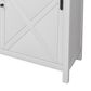 Lexora Home Marsyas 84" Double Bathroom Vanity in White with Grey Quartz Top and Rectangular Sinks, , large