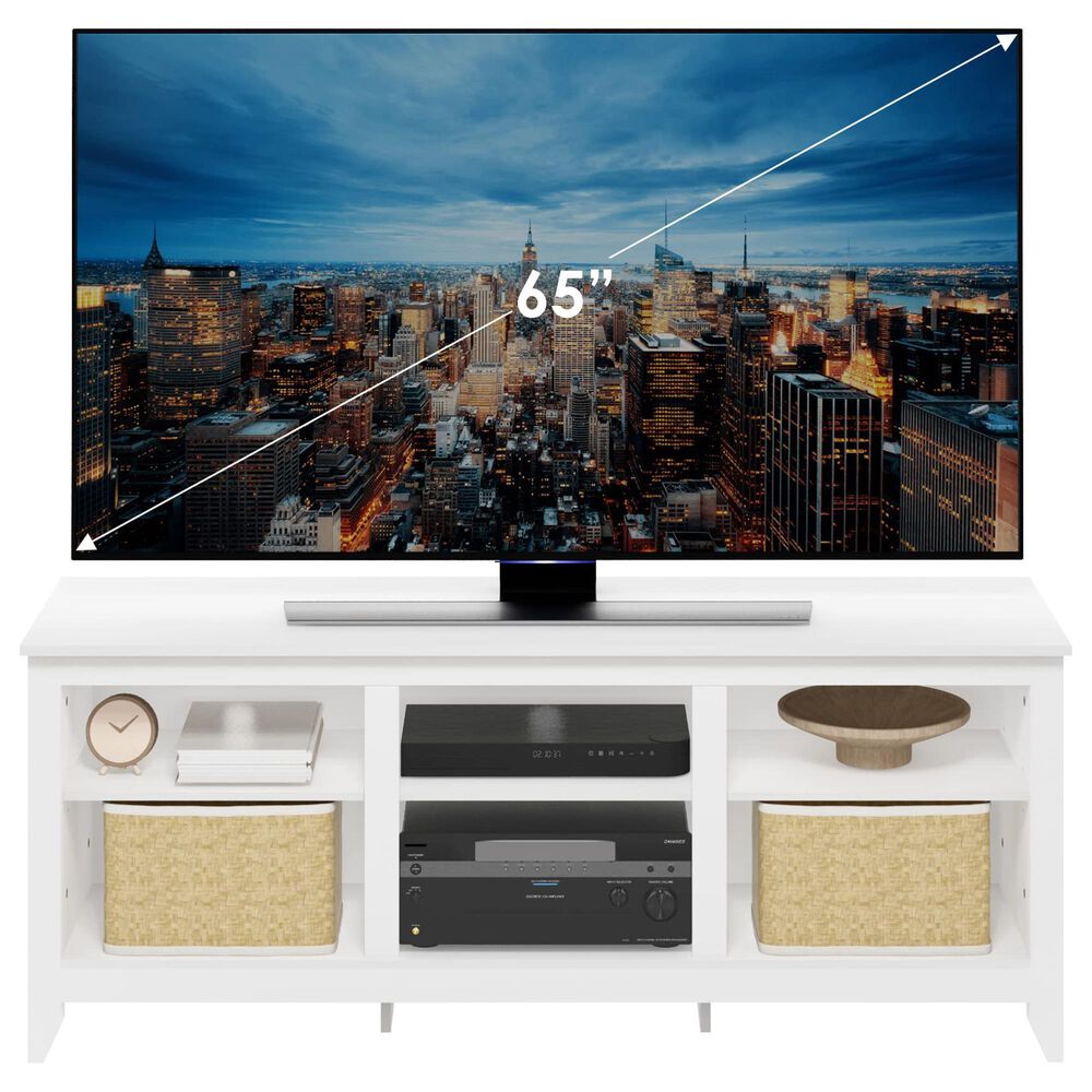 HOMLUX 60" TV Stand in White, , large