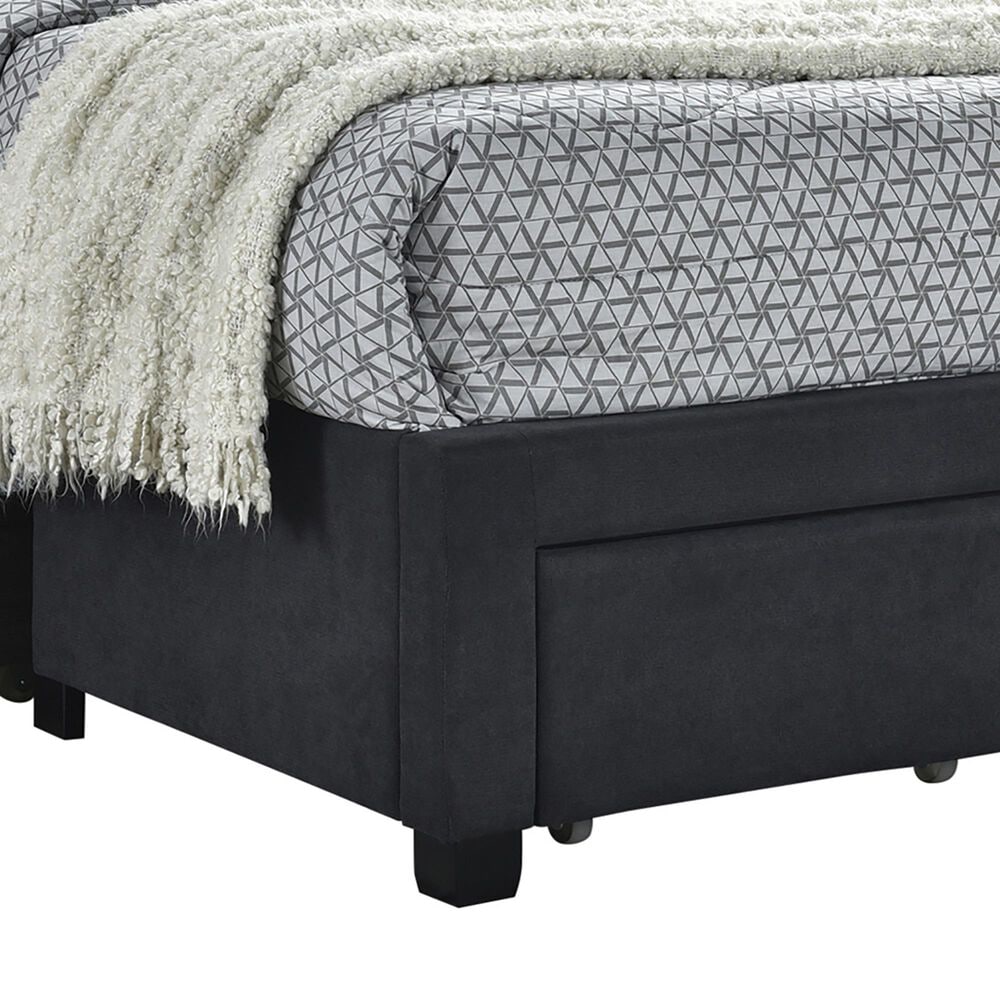 Pacific Landing Soledad Full Upholstered Storage Bed in Grey, , large