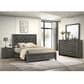 Crown Mark Valor 4-Piece Queen Bedroom Set in Gray, , large