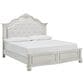 Ashley Montelaine Queen Upholstered Panel Bed in Antique White, , large