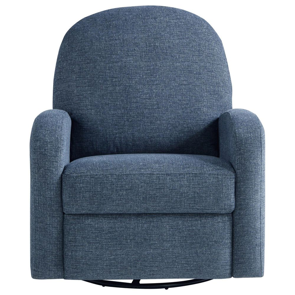 Lifestyle Solutions Paloma Manual Swivel Rocker Recliner in Blue, , large