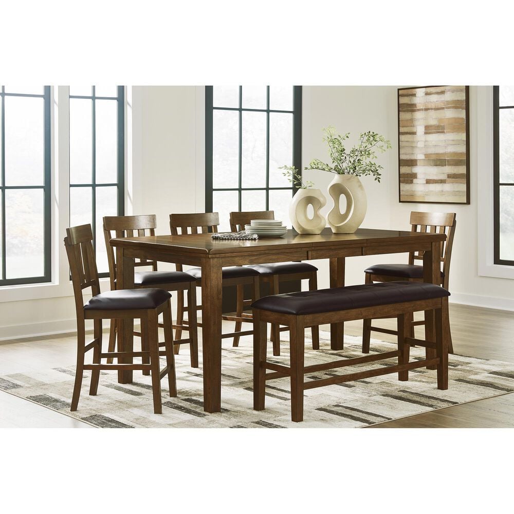 Ashley Ralene Counter Height Table in Burnished Dark Brown - Table Only, , large
