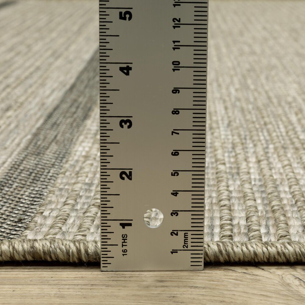 Oriental Weavers Tortuga TR07A 3&#39;3&quot; x 5&#39; Beige and Black Area Rug, , large
