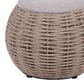 Rta Products Woven Storage Ottoman in Natural, , large