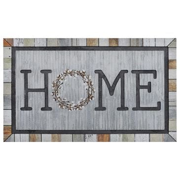 Karastan Doorscapes 1"6" x 2"6" Gray Door Mat, , large