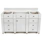 James Martin Vanities Bristol 60" Single Bathroom Vanity in Bright White with 3 cm Carrara White Marble Top and Rectangular Sink, , large