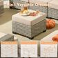 HOMLUX 7-Piece Modular Patio  Conversation  in Beige, , large