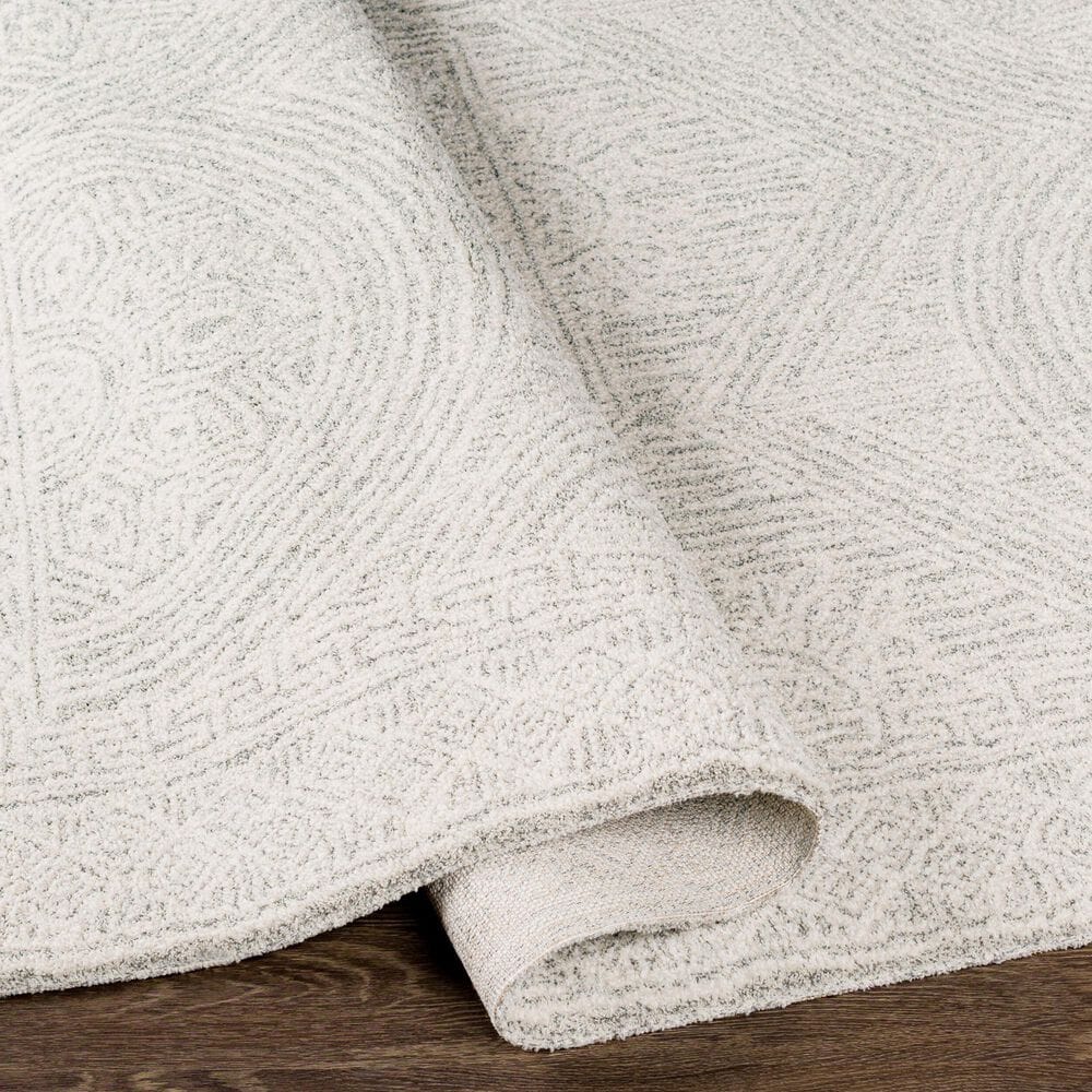 Surya Gavic Cream, Light Beige, Light Gray, Medium Gray and Charcoal 7&#39;10&quot; x 10&#39; Area Rug, , large