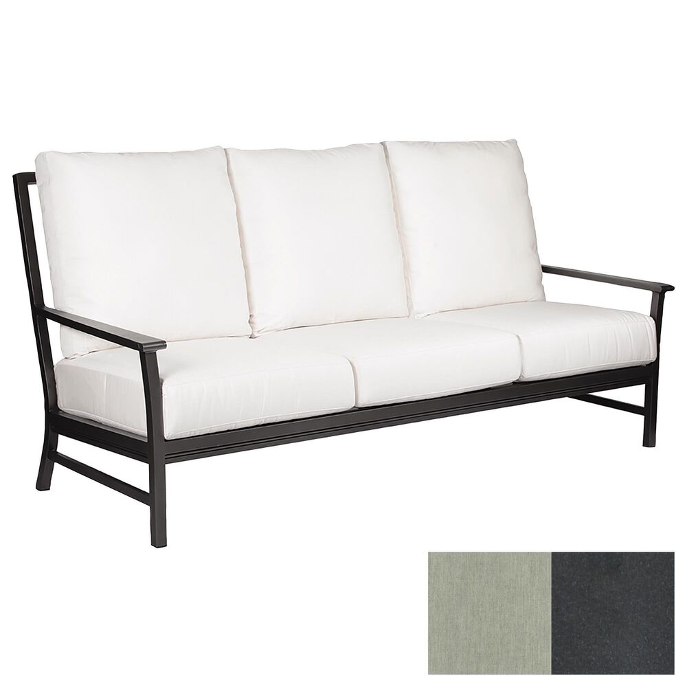 Venture Montana Stationary Sofa with Vesper Fog Cushion in Graphite, , large