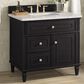 James Martin Vanities Lorelai 36" Single Vanity in Black Onyx with 3 cm Ethereal Noctis Quartz Top, , large