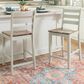 Linon Home Decor Colm Counter Stool in Light Grey and Warm Brown, , large