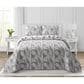 Duke Imports Virah Bella Jacquard 3-Piece King Quilt Set in Charcoal Tropics, , large