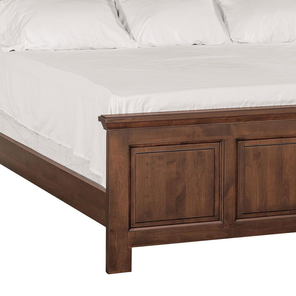 Archbold Furniture Heritage Estate King Panel Bed in Brown Mahogany, , large