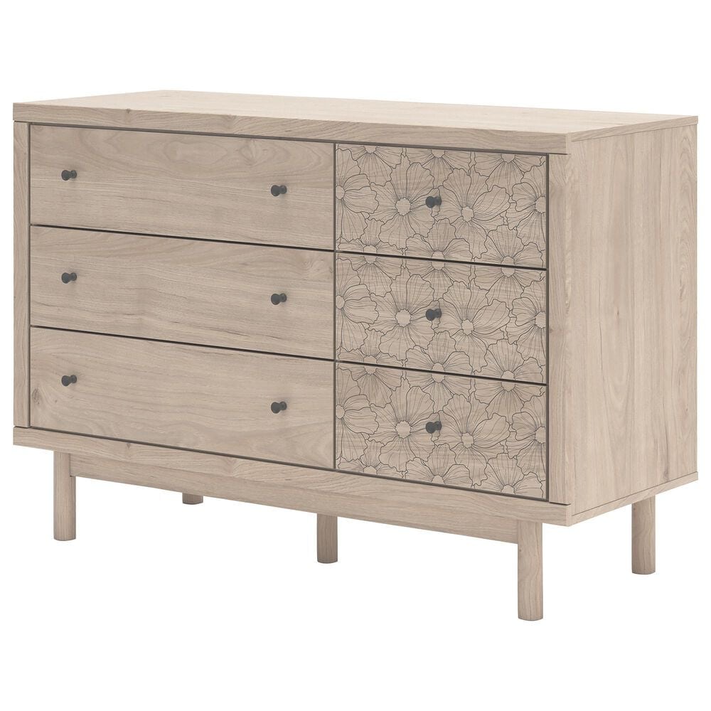 Ashley Arloster 6-Drawer Dresser in Tan, , large
