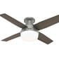 Hunter Dempsey Low Profile 44" Ceiling Fan with Lights in Matte Silver, , large