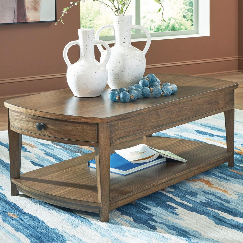 Ashley Burkbyer Cocktail Table in Brown, , large