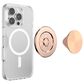 PopSockets MagSafe Circle PopGrip in Aluminum Radial Rose Gold, , large