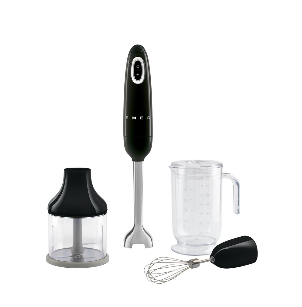 SMEG Retro-Style Hand Blender with Accessories in Black, , large
