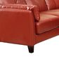 Furniture of America Crowder 2-Piece Stationary Right Facing Sectional in Mahogany Red, , large
