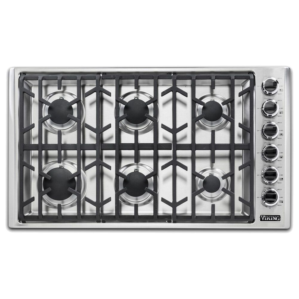 Viking Range 36" Propane Gas Cooktop in Stainless Steel, , large