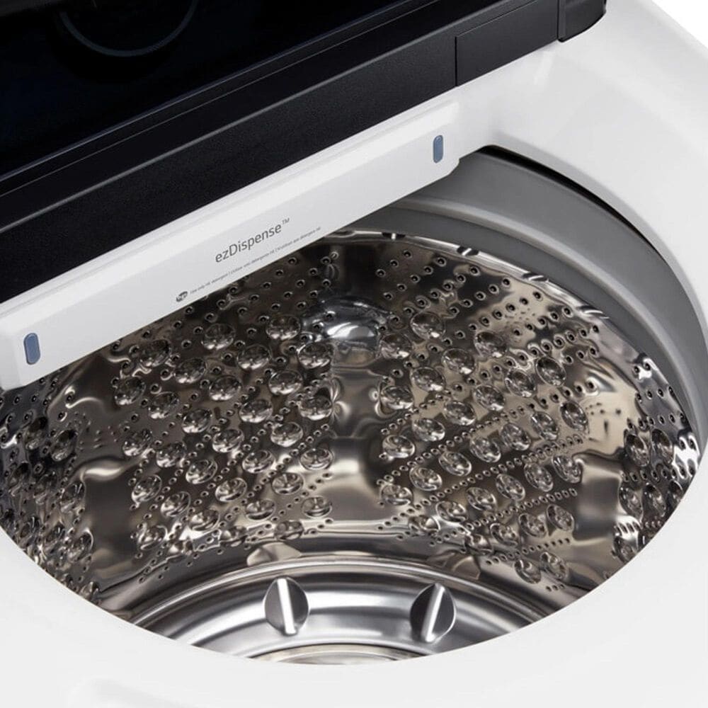 LG 5.5 Cu. Ft. Smart Top Load Washer and 7.3 Cu. Ft. Electric Dryer Laundry Pair in White, , large