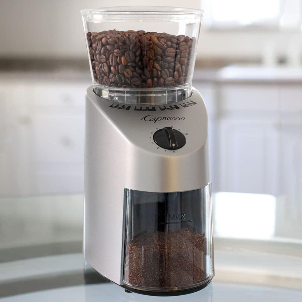 Jura 8.8 Oz Infinity Conical Burr Grinder in Stainless Steel, , large